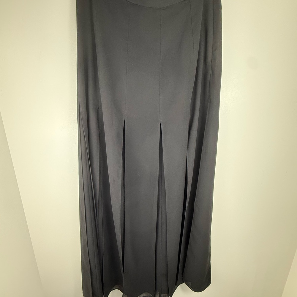 Vintage Scarlett Aline Sheer Panel Midi Skirt